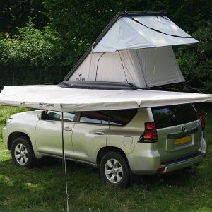 Aran Roof Tent + Eryr 180 Awning Bundle | Hard Shell Roof Tent | 180 Degree Free-Standing Awning