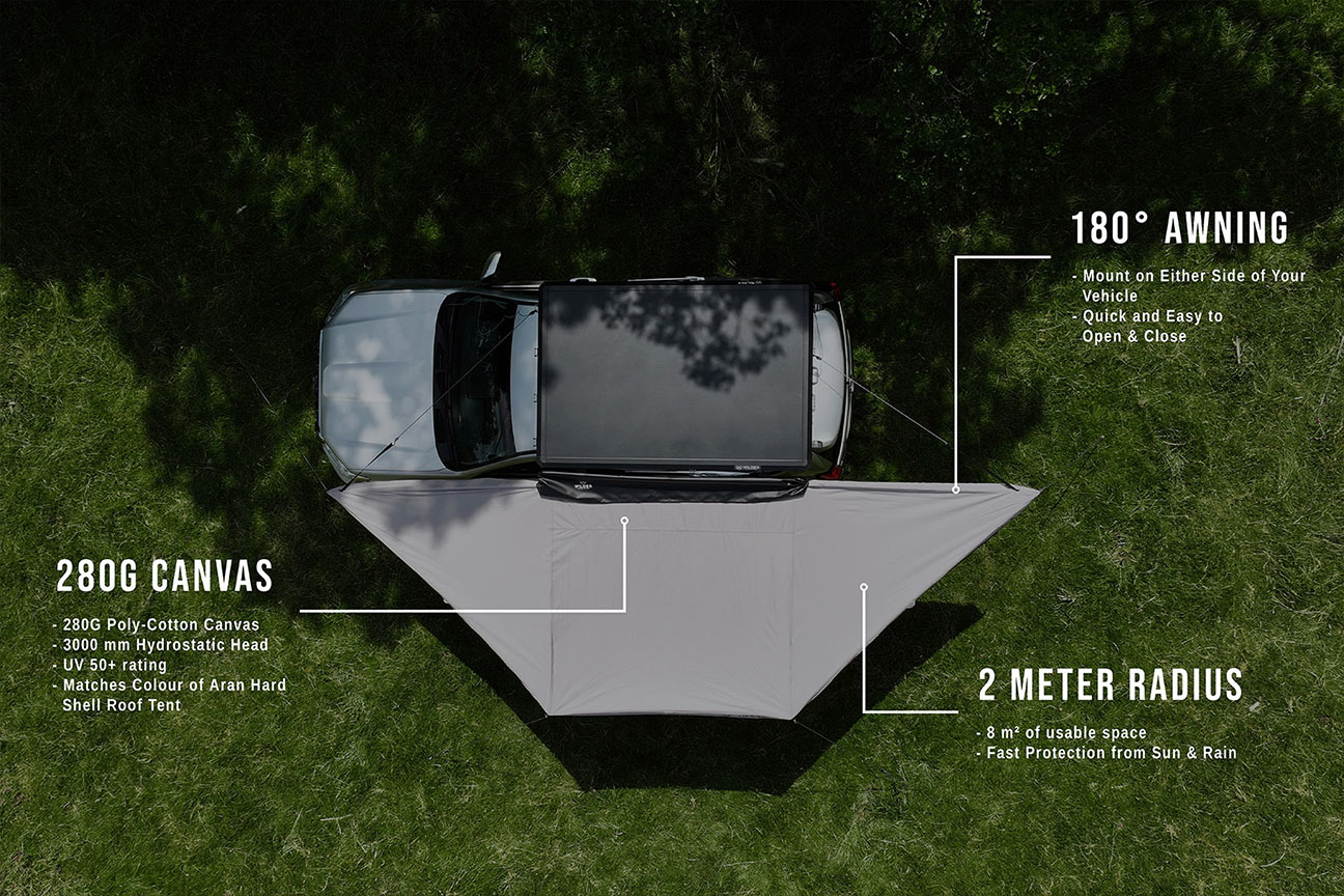 The Wilder Eryr 180 - Heavy-Duty Awning.