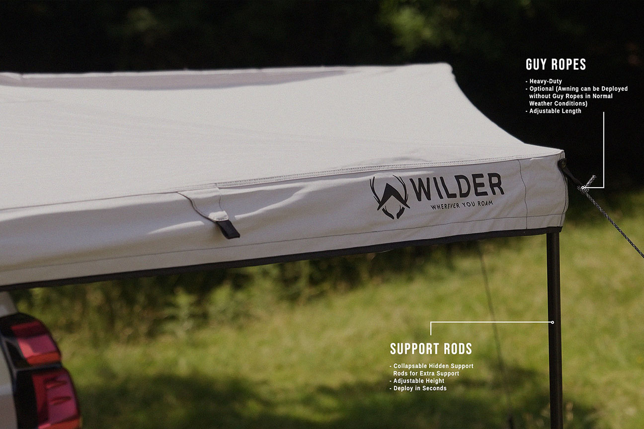 The Wilder Eryr 180 - Heavy-Duty Awning.